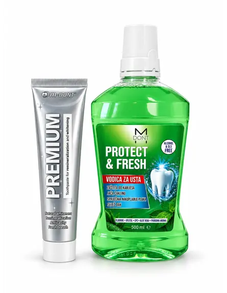 Premium Whitening Set - Premium pasta za izbjeljivanje + Vodica za ispiranje