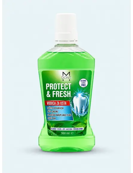 Protect & Fresh vodica za ispiranje usta, 500ml