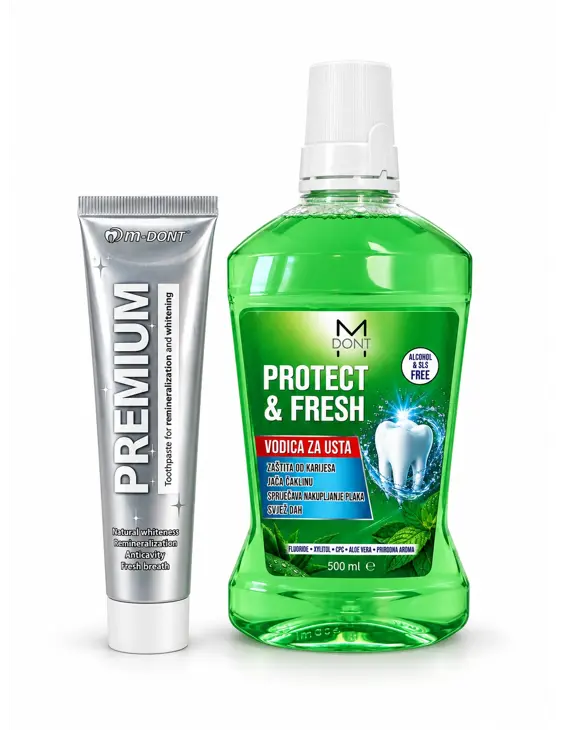 Premium Whitening Set - Premium pasta za izbjeljivanje + Vodica za ispiranje - Slika 1