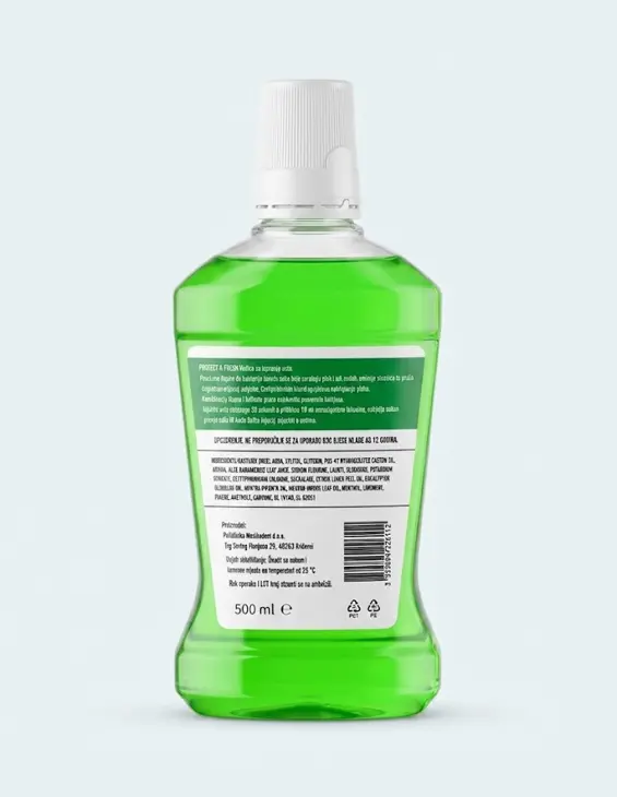 PROTECT & FRESH vodica za ispiranje usta, 500ml - Slika 2